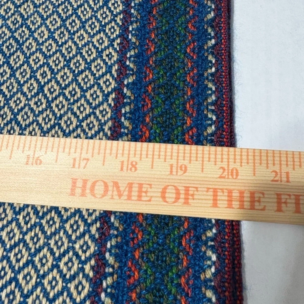 Sumaj Alpaca Multicolor Weave Geometric Pattern. Very Soft, Colorful.‎ Peru